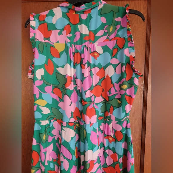 NWT J. Crew Pleated Shirtdress in Confetti Floral Size 12 - Picture 7 of 10